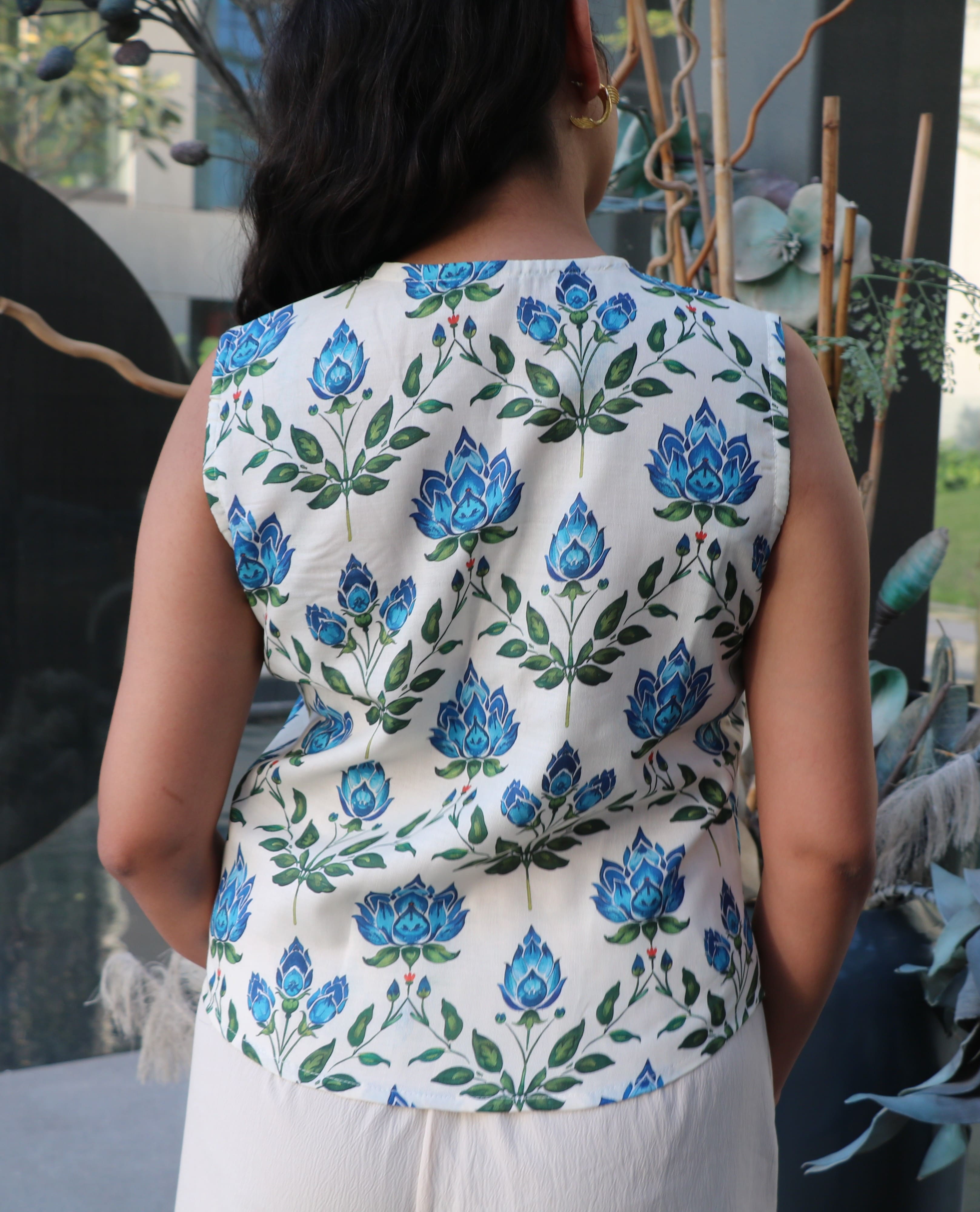 Blue Tulip Vest